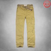 heren abercrombie fitch lang cargo broek pocket band khaki Fashion Wonderful jzuzq991